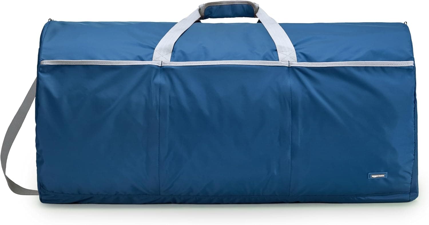 Amazon Basics | Mala de viagem extra grande 98 L em nylon leve com vários bolsos