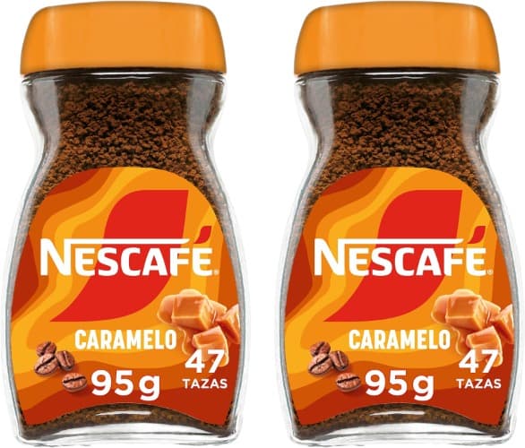 Nescafé Classic | Café solúvel sabor caramelo, 95 g x 2