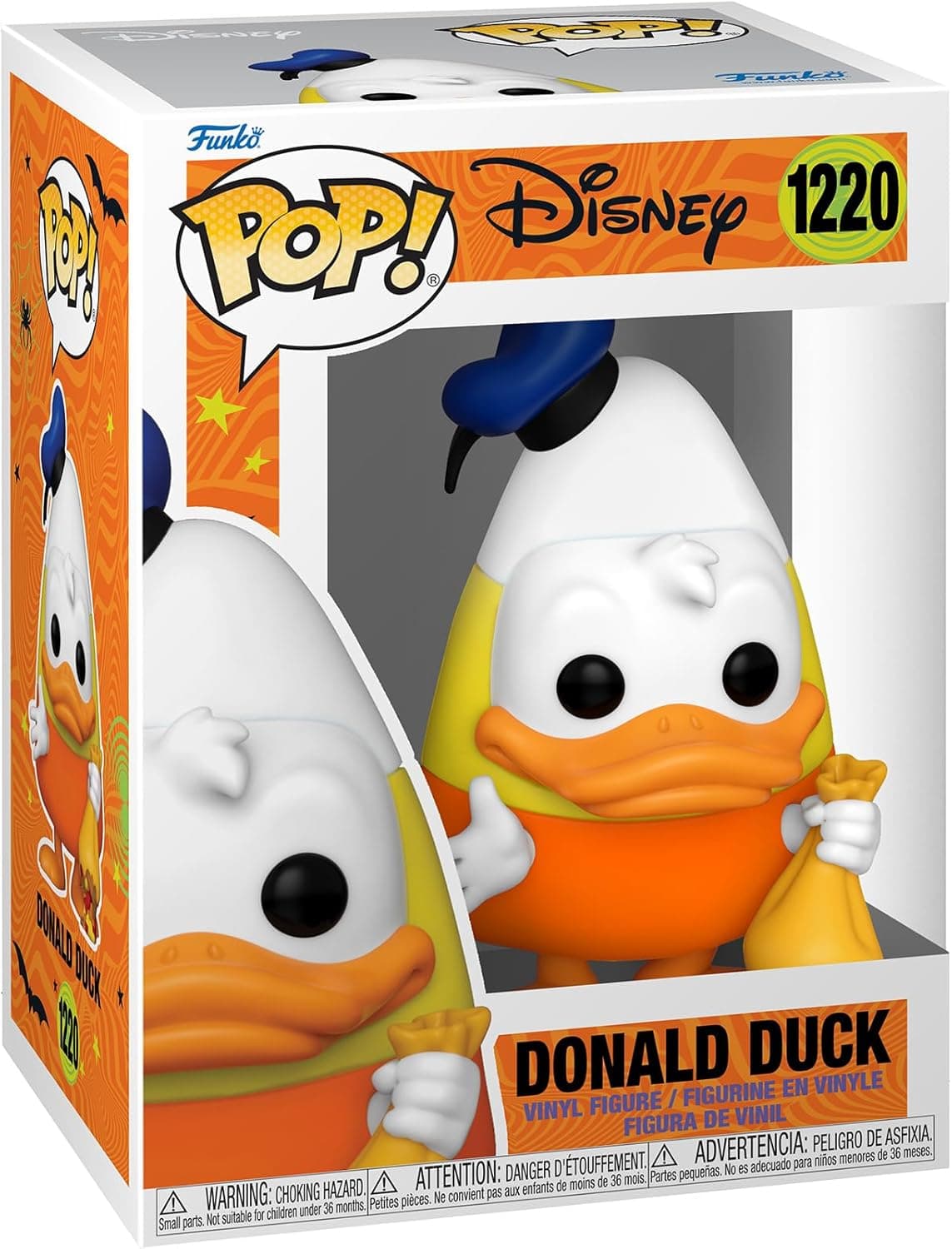 Funko Pop! Disney Donald Duck Trick Or Treat | Figura colecionável em vinil com 9,5 cm e tema de Halloween para crianças e fãs de desenhos animados