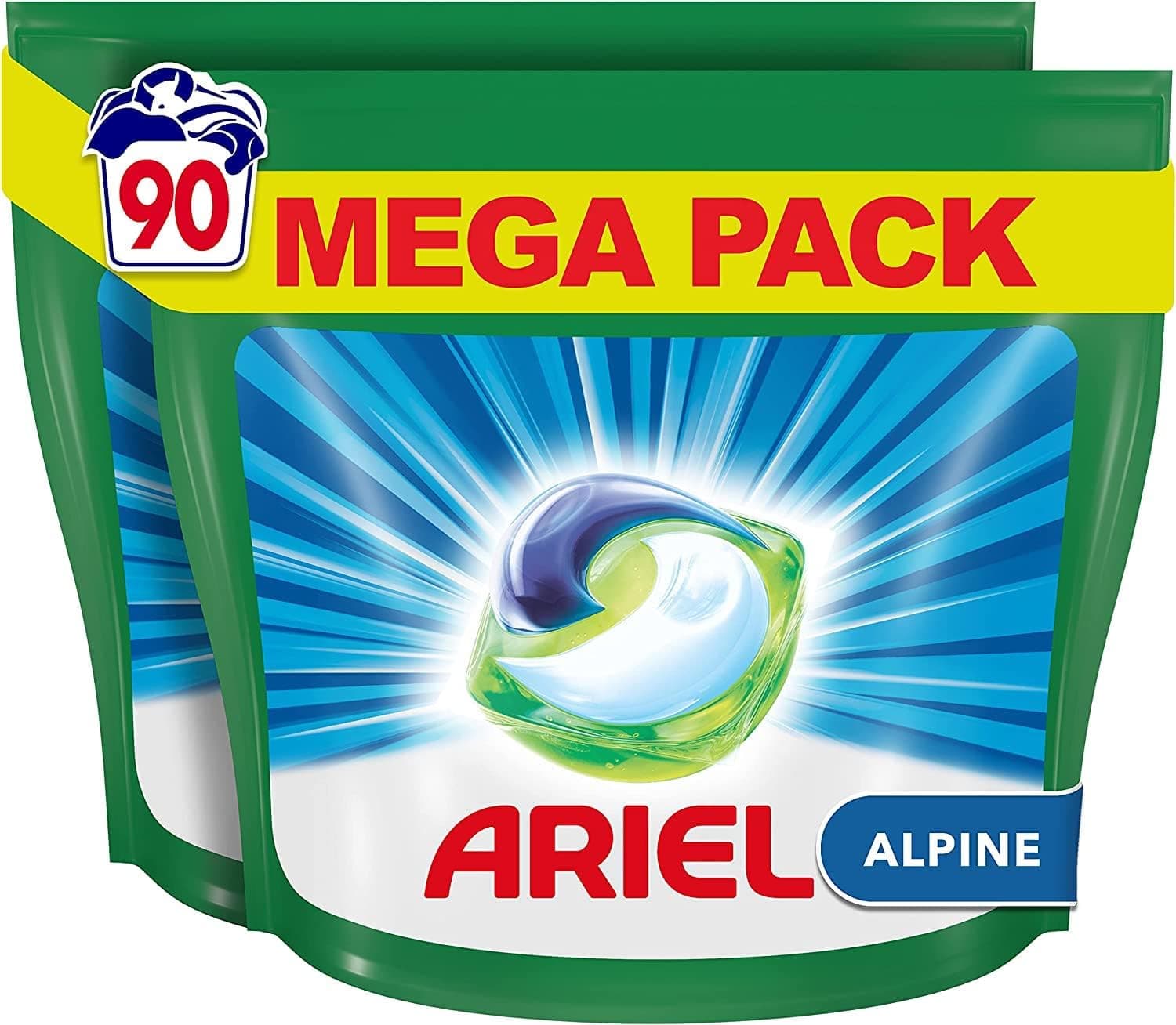 Ariel Tudo em um PODS, cápsulas de detergente líquido 90 lavagens