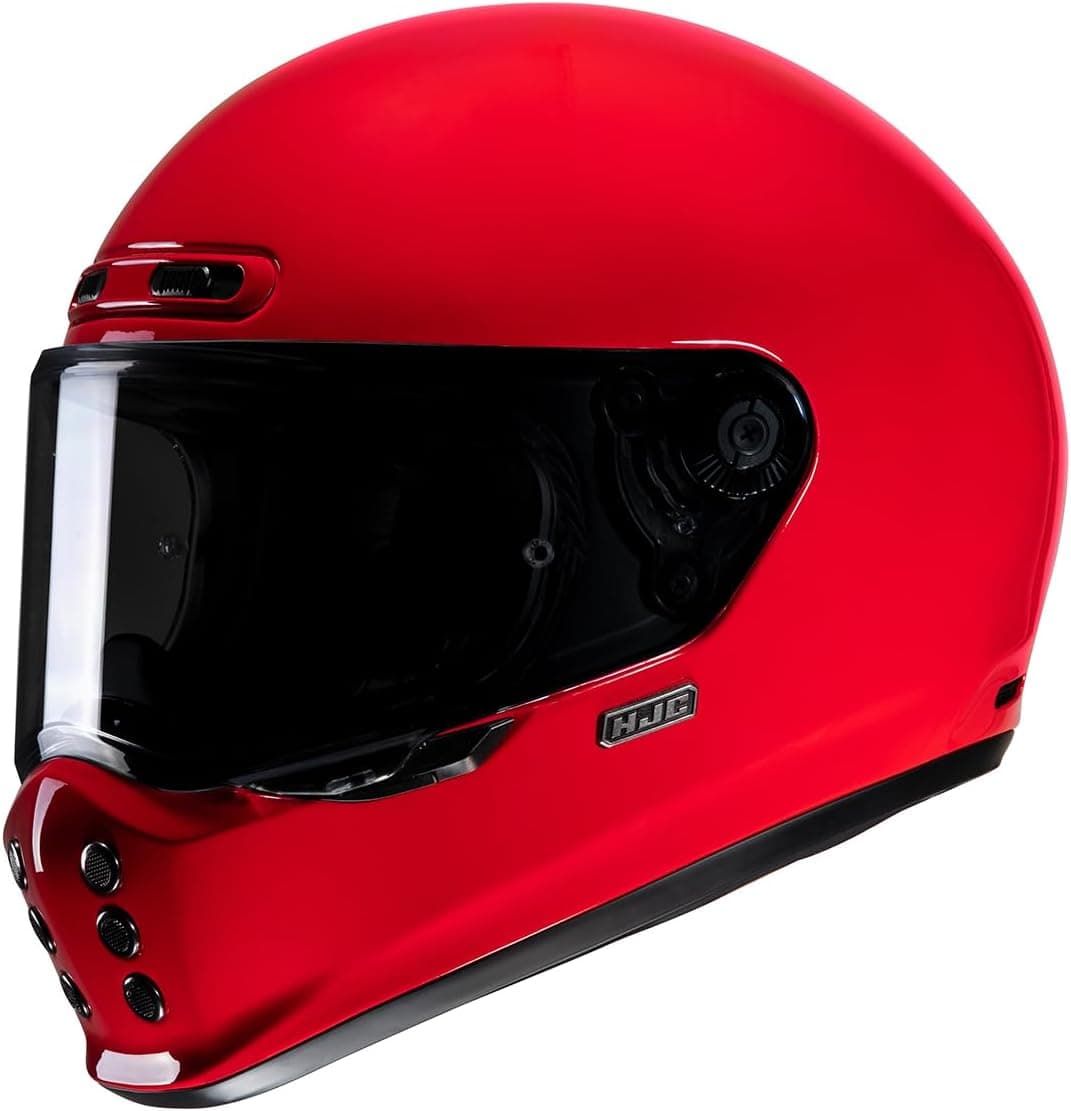 HJC V10 Solid Deep Red | Capacete integral de moto em vermelho