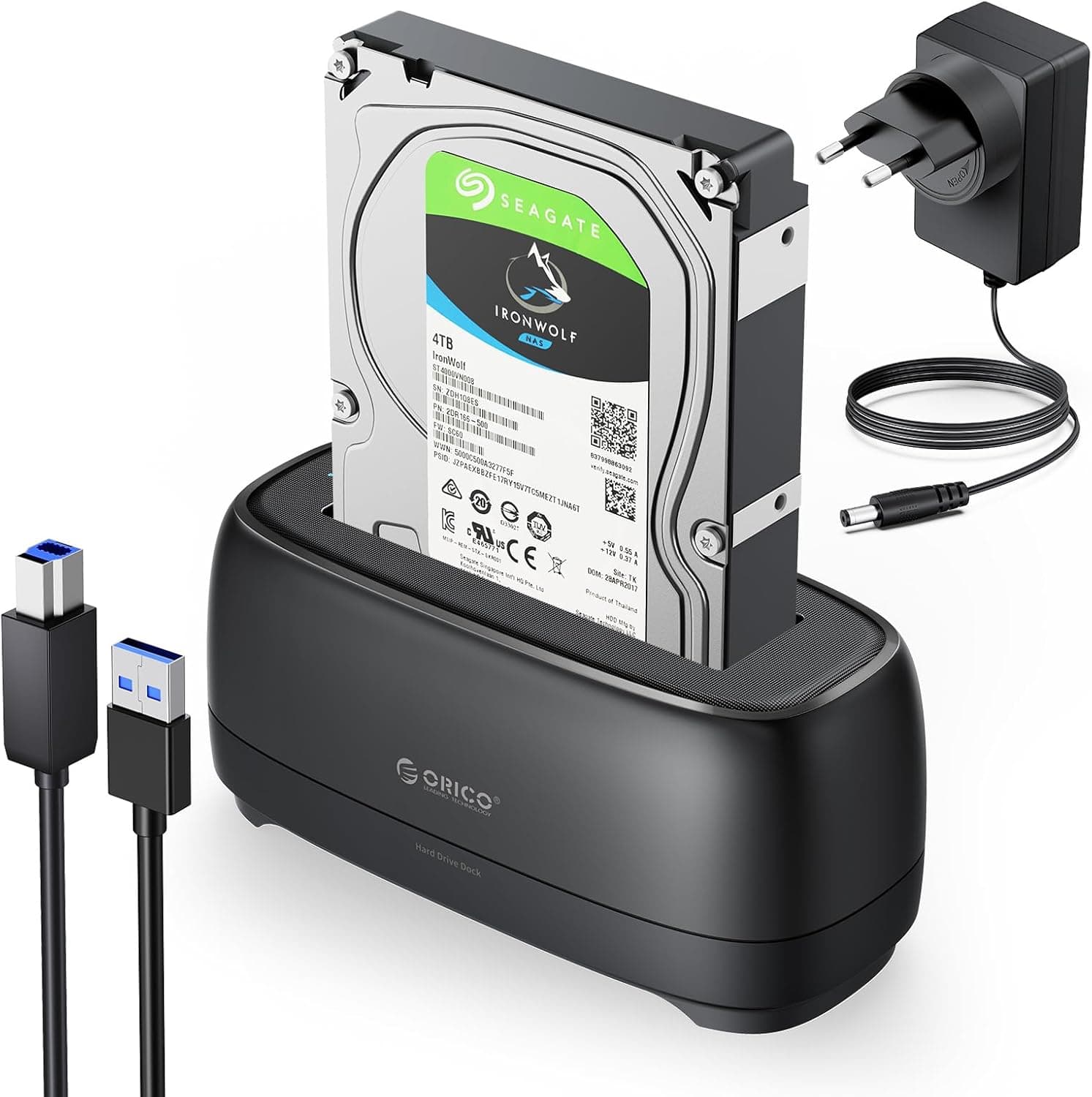 ORICO DD18U3 | Docking station USB 3.0 para discos SATA 2.5'' e 3.5'' com suporte até 20 TB