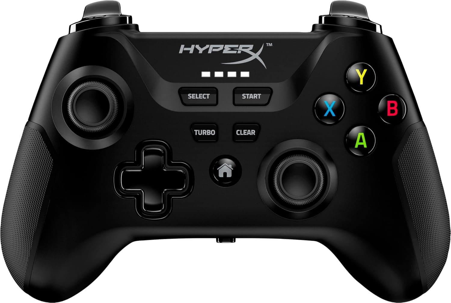 HyperX Clutch Wireless - Controlo sem fios para jogos, pinça para telemóvel, PC, ergonómico, 19 h autonomia, preto