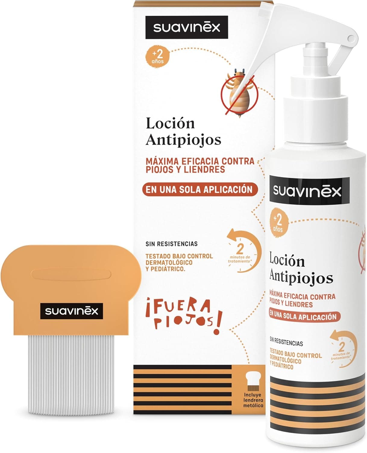 Suavinex | Loção anti-piolhos em spray com lendrera para crianças a partir dos 2 anos