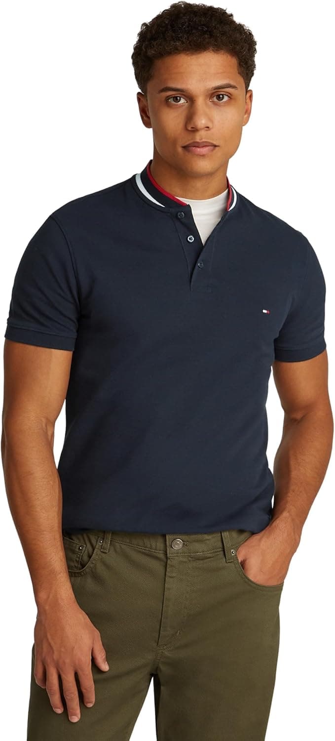 Tommy Hilfiger Polo de manga curta para homem regular Fit