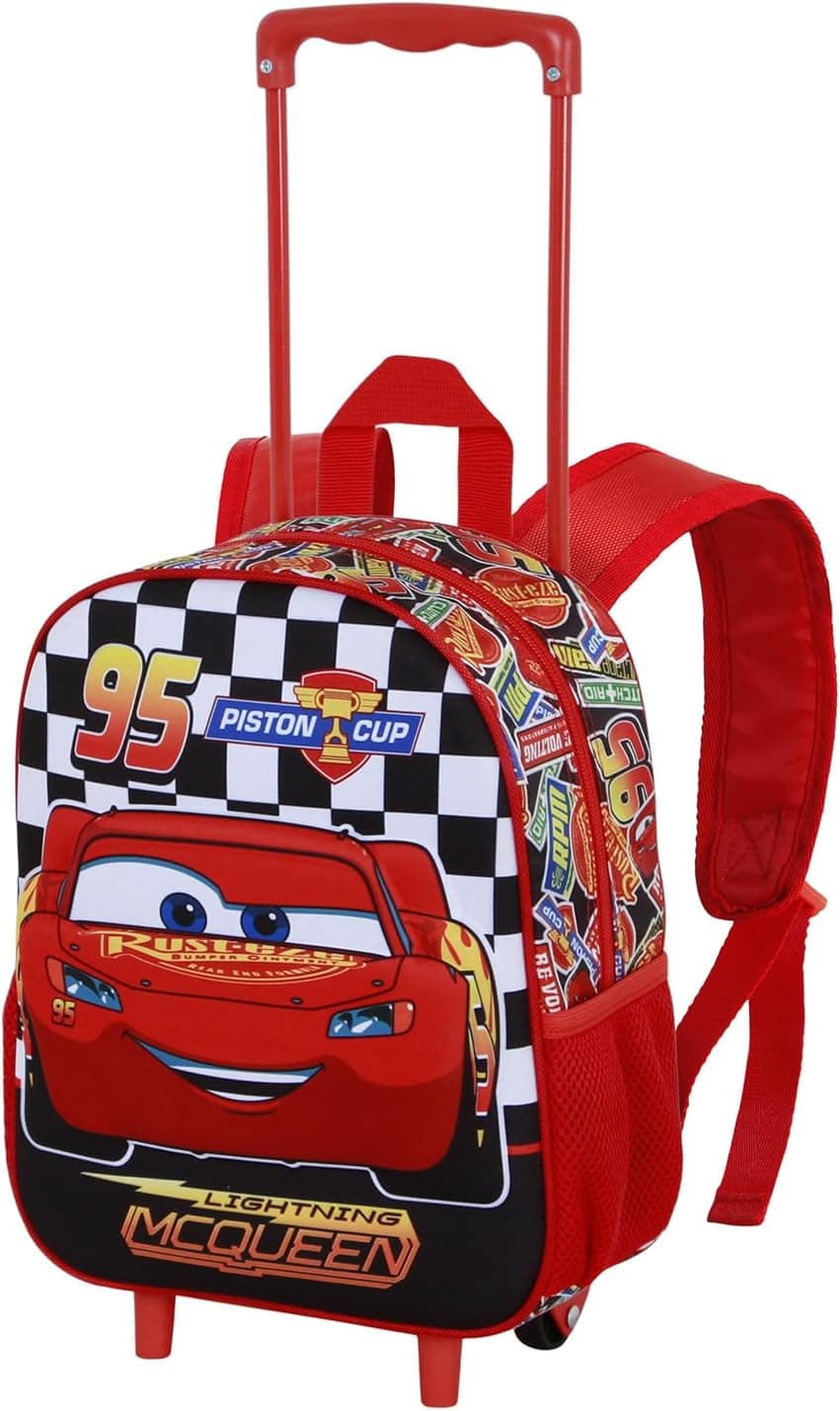 Disney Cars 3 | Mochila 3D com rodas para crianças 26 x 34 cm 7 L