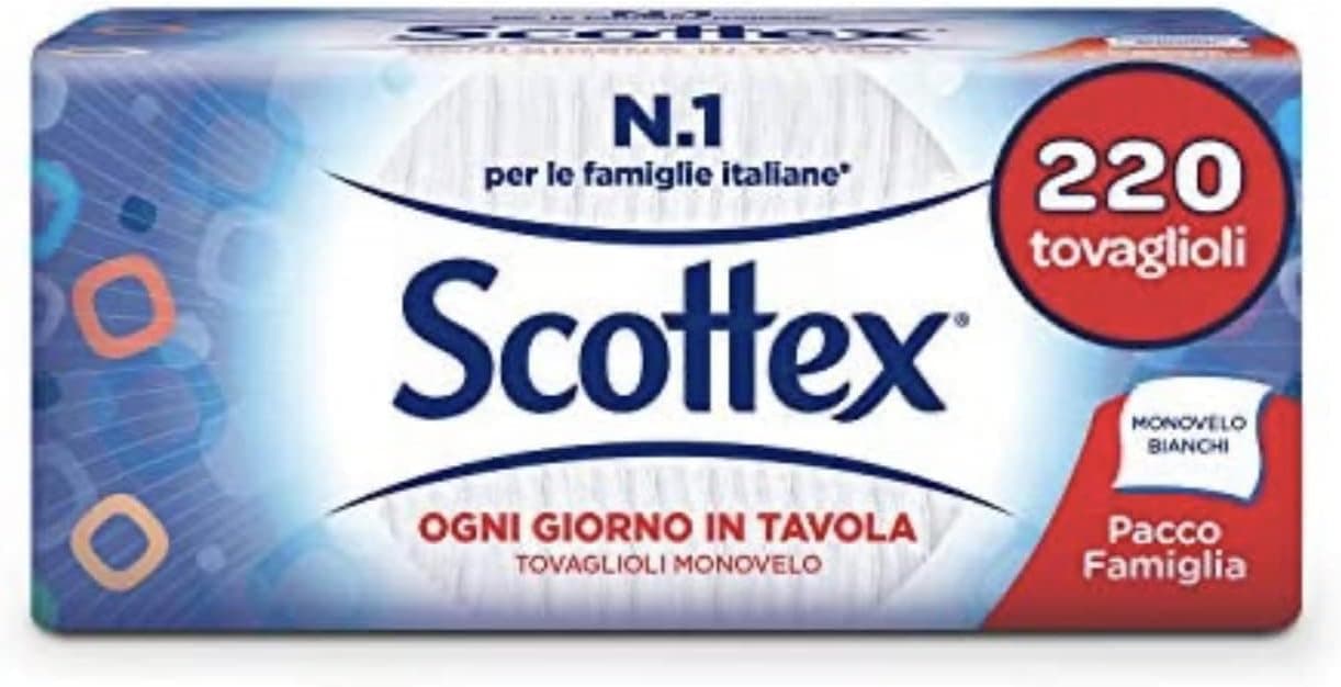 Scottex Single Ply | Guardanapos familiares para uso diário