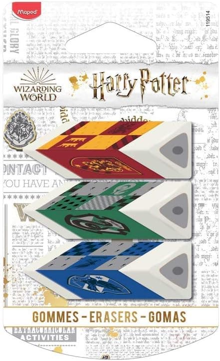 Maped - Borracha de apagar - Coleção Harry Potter - Pack com 3 unidades 