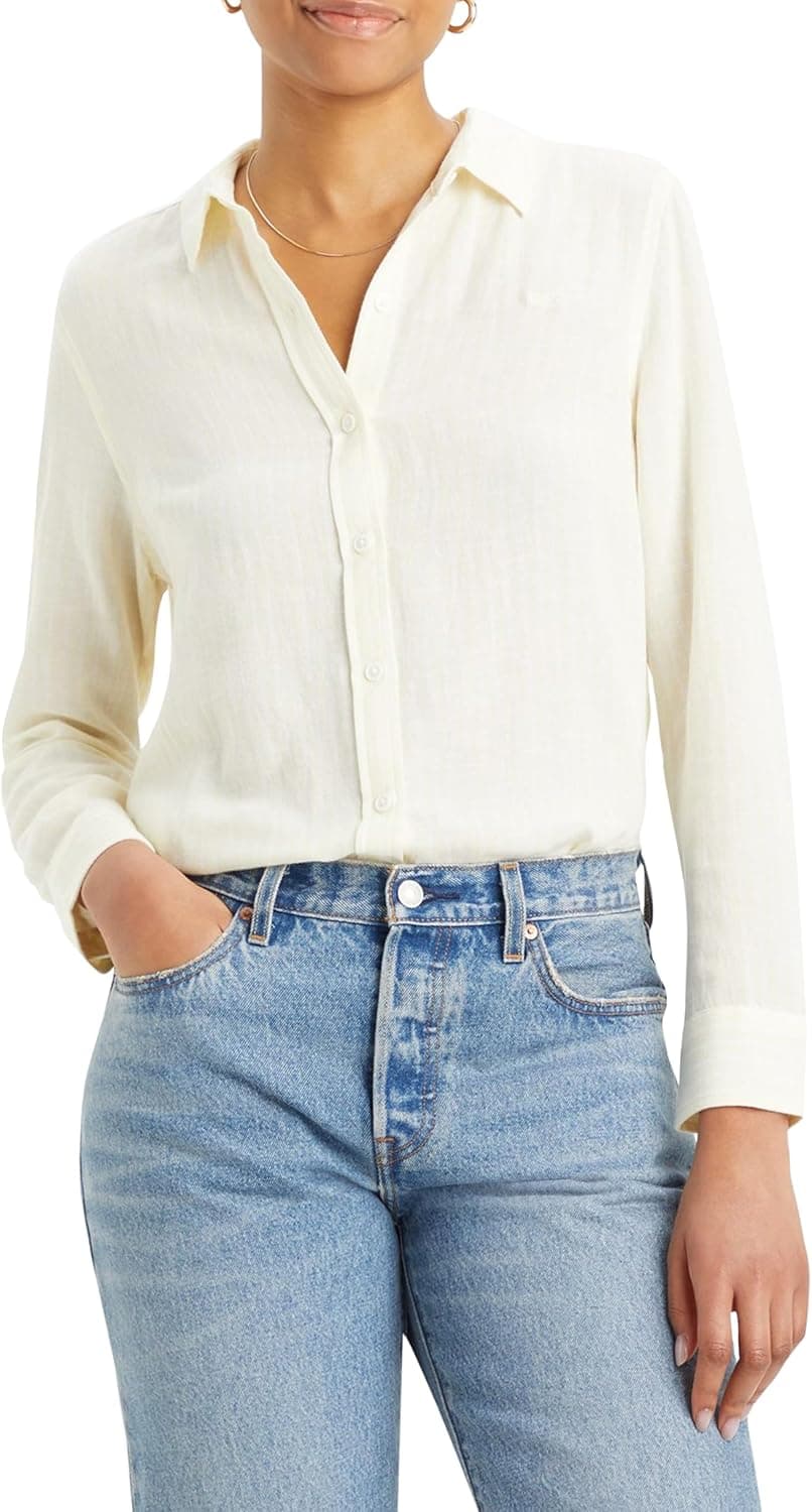 Levi's New Classic Fit BW Camisa abotoada para mulher