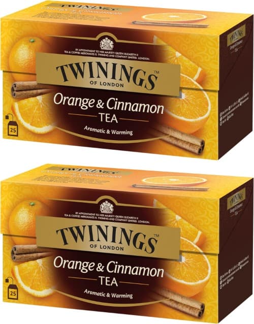 Twinings Of Londres Chá de laranja e canela - 25 sacos x 2