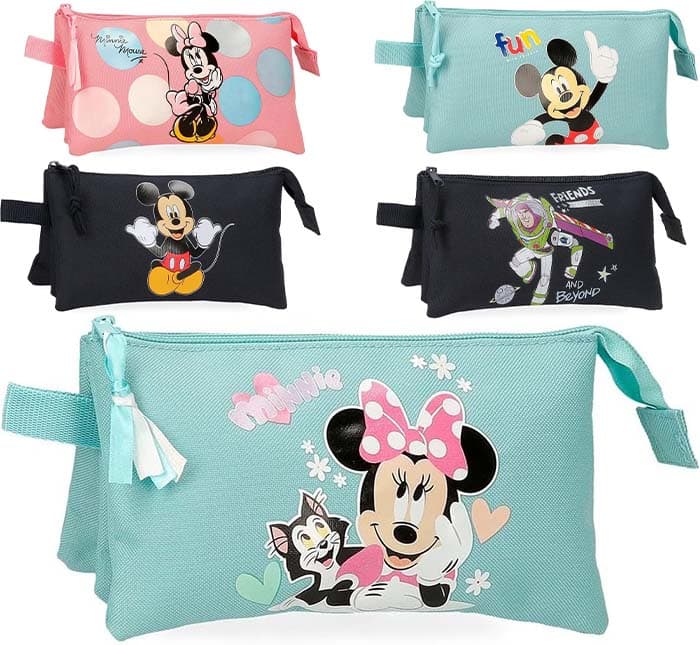 Disney Estojo escolar, 22 cm x 12 cm x 5 cm