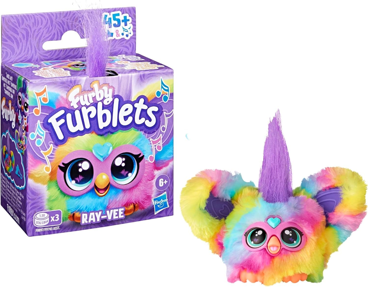 Furby Furblets Ray-Vee Minipeluche eletrónico de brinquedo