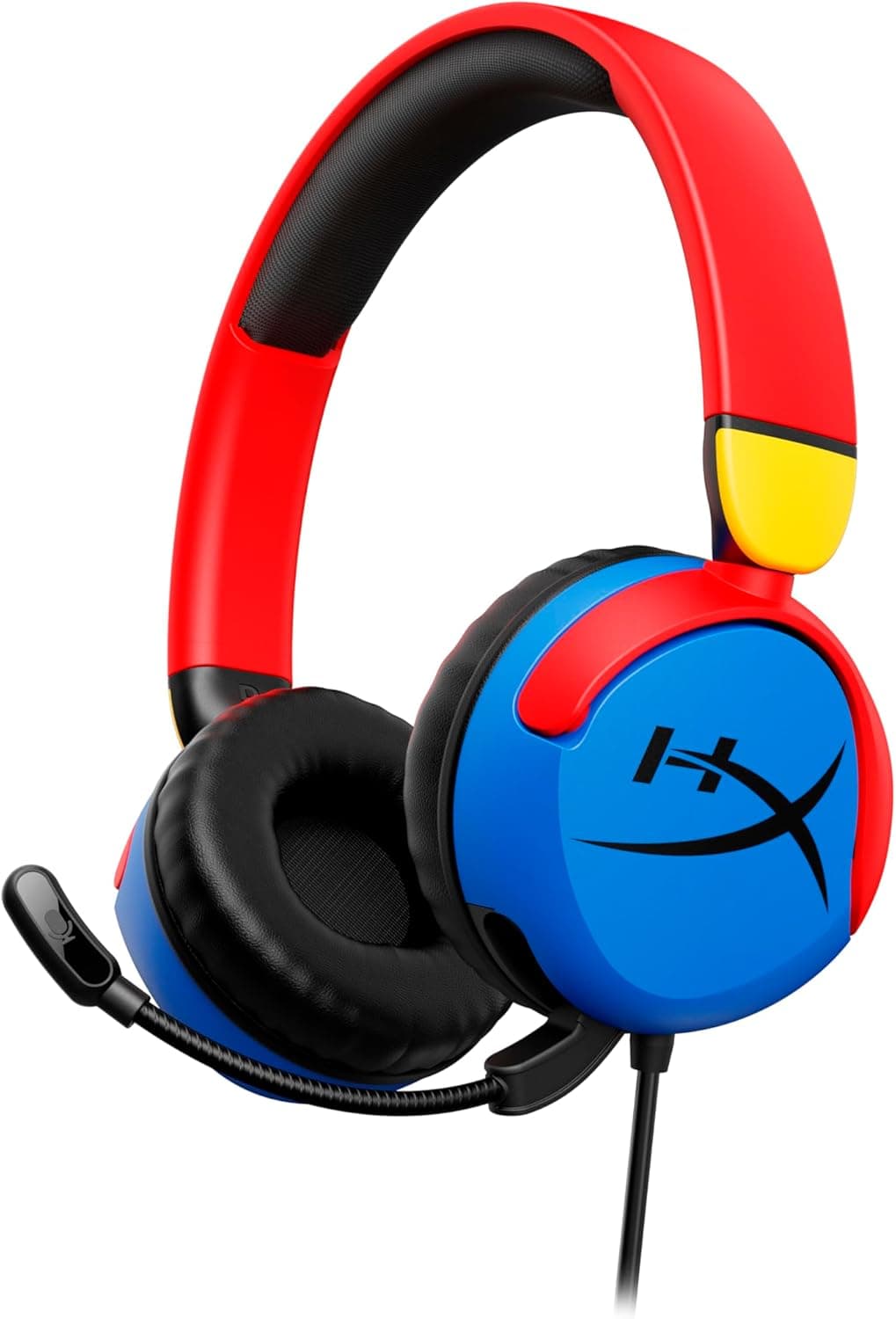 HyperX Cloud Mini Auriculares para jogos com cabo para crianças, volume de 85 dB, para PC/Switch/PS/Chromebook/Xbox/telemóvel, multicolorido