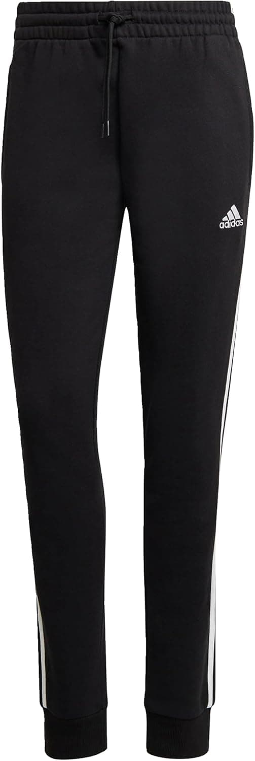 adidas Essentials 3-Stripes French Terry Cuffed Joggers - Calças de fato de treino para mulher