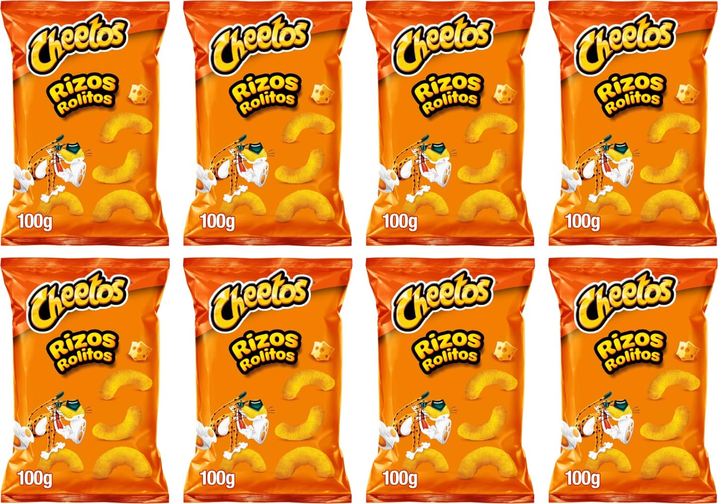 Cheetos Curls | Snack de milho assado em bolsa individual 100 g x 8