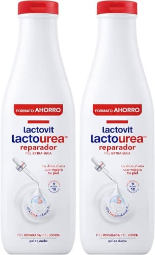 Lactovit Gel de Ducha Reparador | Gel de banho hidratante para pele muito seca com lactourea, 750 ml