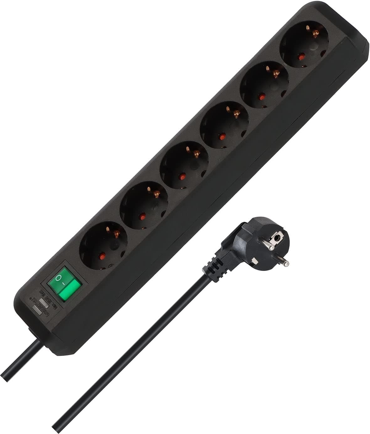 Brennenstuhl Regleta, 230 V, preto, 34 cm