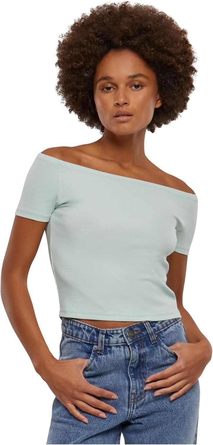 Urban Classics | T-shirt de manga curta em algodão orgânico para mulher