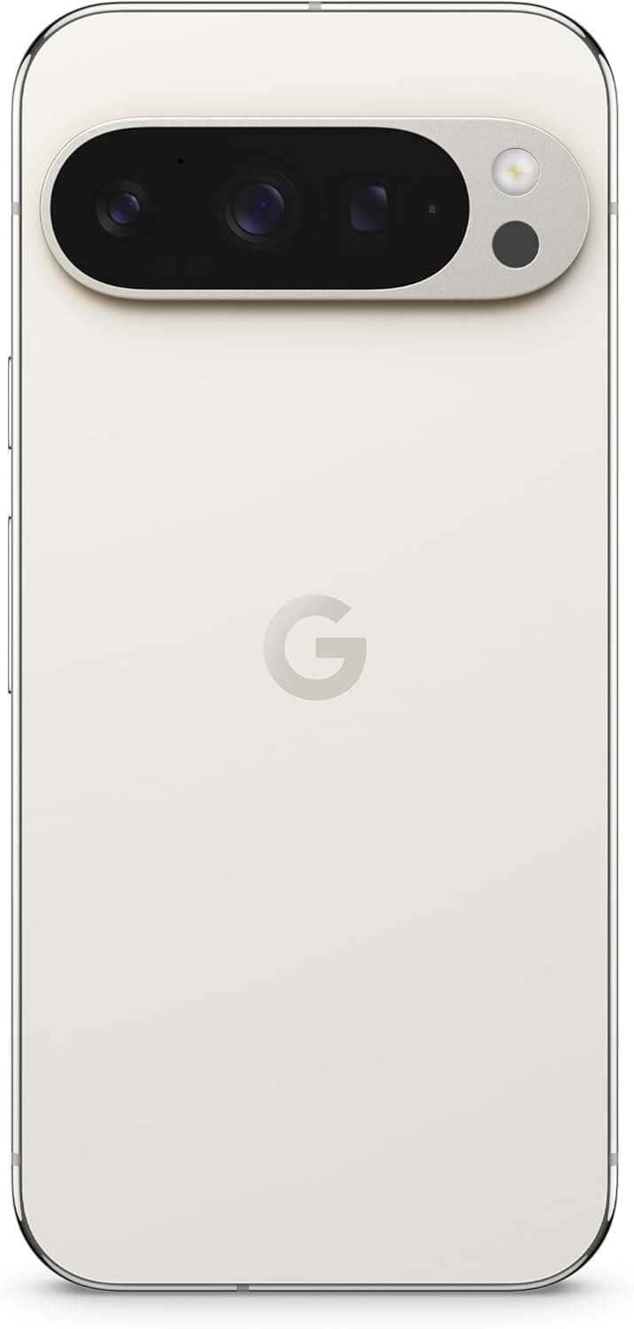 Google Pixel 9 Pro - Smartphone Android desbloqueado com Gemini, sistema de câmara traseira tripla, bateria com autonomia de 24 horas e ecrã super atuação de 6,3" - Porcelana, 128 GB