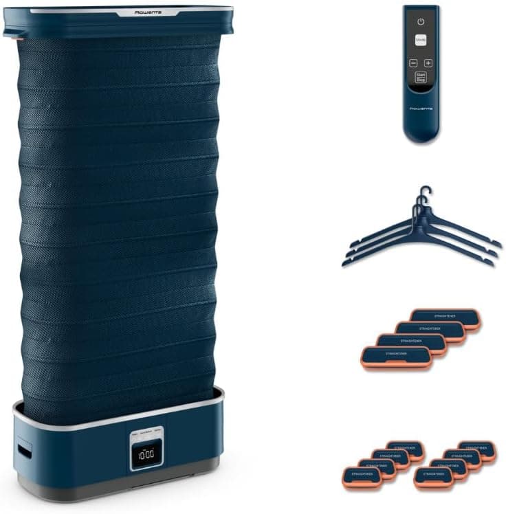 Rowenta Care for You First - Robô de engomar de 1500 W, baixo consumo de energia, elimina rugas, desinfeta, refresca e elimina odores, até 3 peças, design compacto, inclui acessórios, YR2020