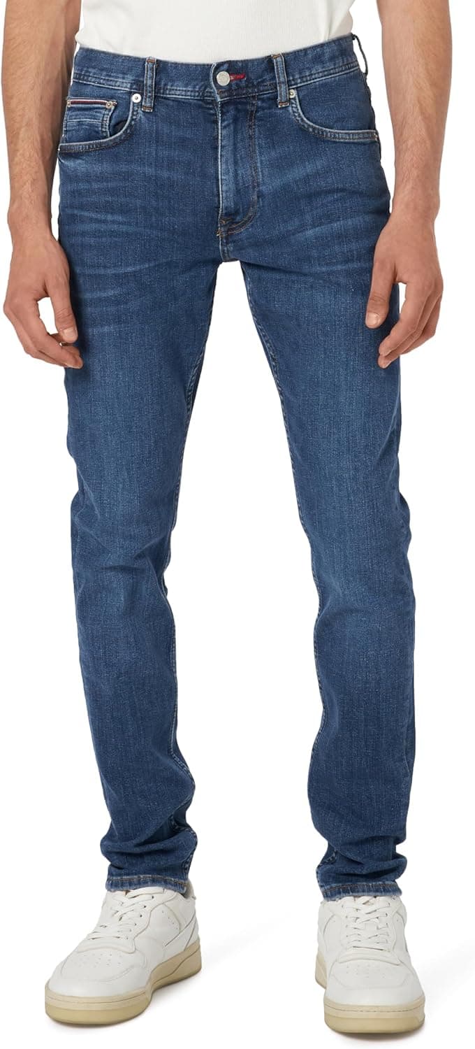 Tommy Hilfiger Cónico calças de ganga para homem