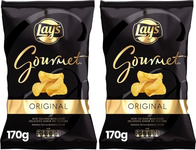 Lay's Gourmet Batatas fritas com sal, 170 g, sabor salgado