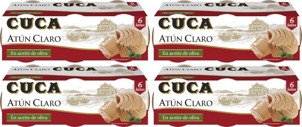 Cuca Atum claro em azeite, pack 6 x 65 g