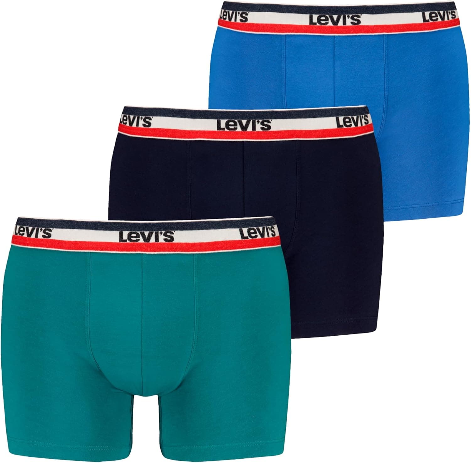 Levi's Logotipo Boxers para homem, pack de 3