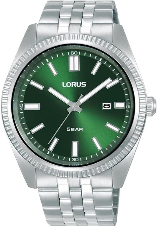 Relógio analógico Lorus de quartzo para homem com bracelete em aço inoxidável
