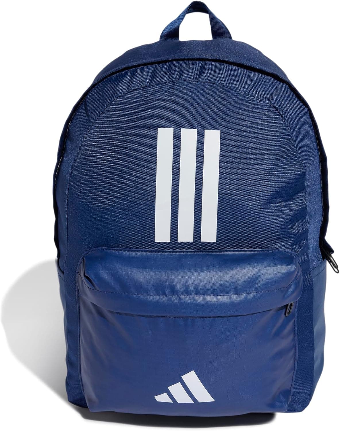 Adidas Classic Three Stripes | Mochila unissexo para diário ou escola em azul escuro e branco