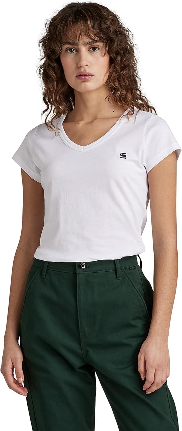 G Star Eyben Slim V T Wmn S/S T-shirt para mulher