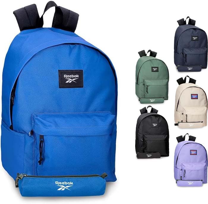Reebok Brooklyn Colors Mochila para portátil, feita de poliéster, alças largas, ergonómicas e acolchoadas que se adaptam perfeitamente às costas, várias maneiras de usar