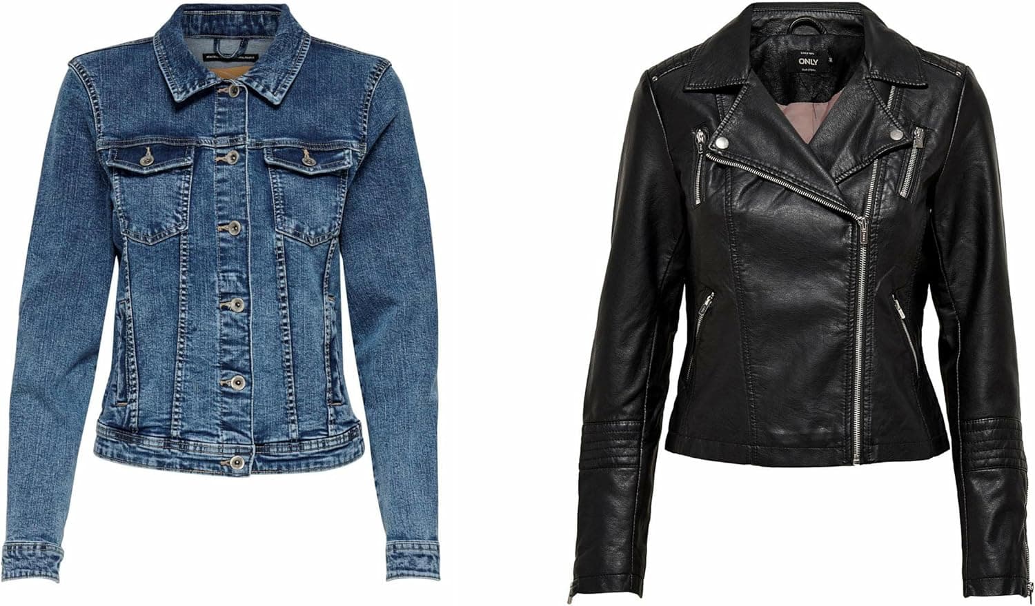 ONLY Denim Jacket ONLTIA Denim Jacket 36 Azul/Negro (Conjunto de 2)