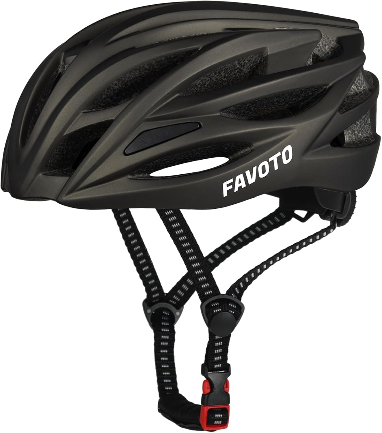 Capacete de bicicleta ajustável Favoto, capacete de ciclismo com forro para homens mulheres adultos, capacete de montanha de estrada MTB certificado CE TUV