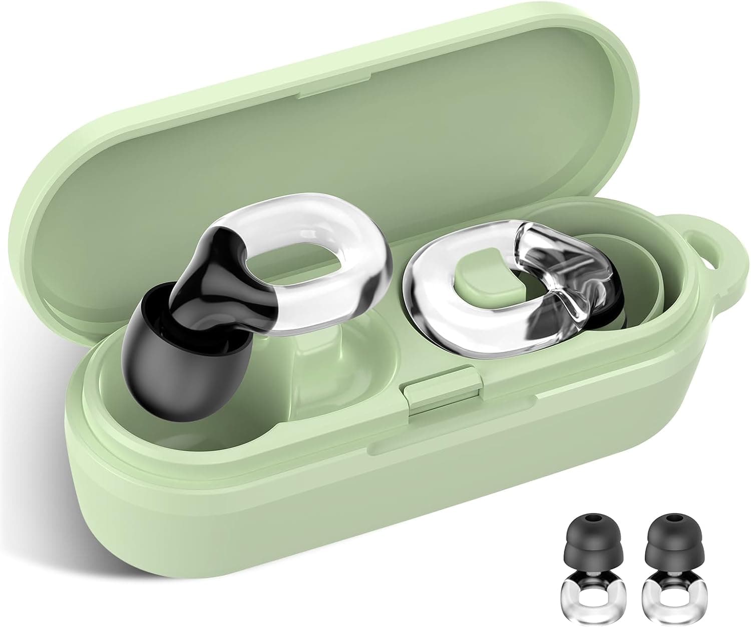 Tampões ouvidos ruído dormir, 35 db silicone macio que tampões ouvidos cancelamento de ruído, ideais para concertos, viagens, trabalho e concentração com 7 tampões de ouvido reutilizáveis XS/S/M/L e