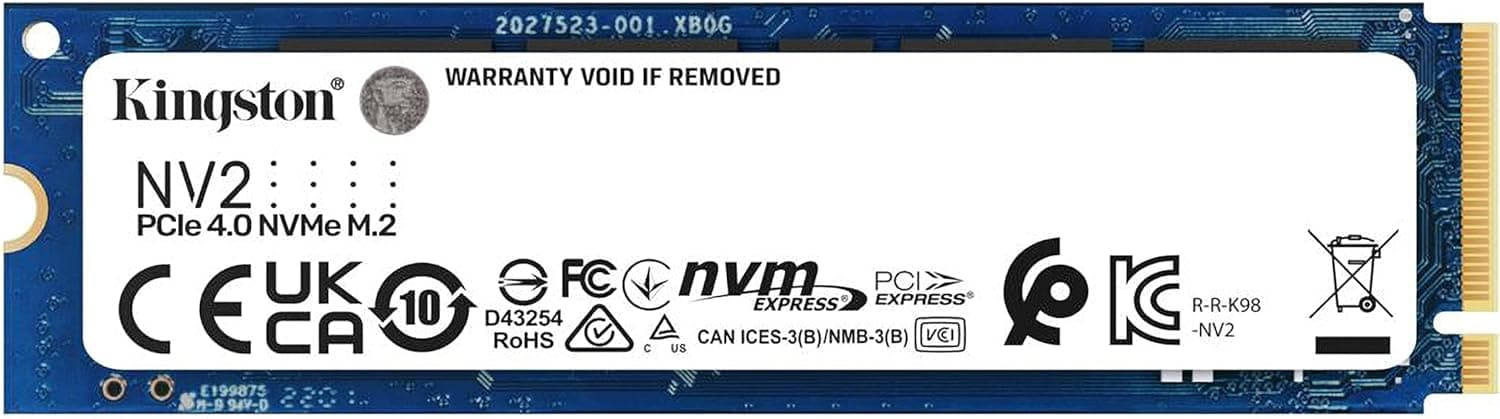 Kingston NV2 NVMe PCIe 4.0 SSD 1000G M.2 2280 -SNV2S/1000G