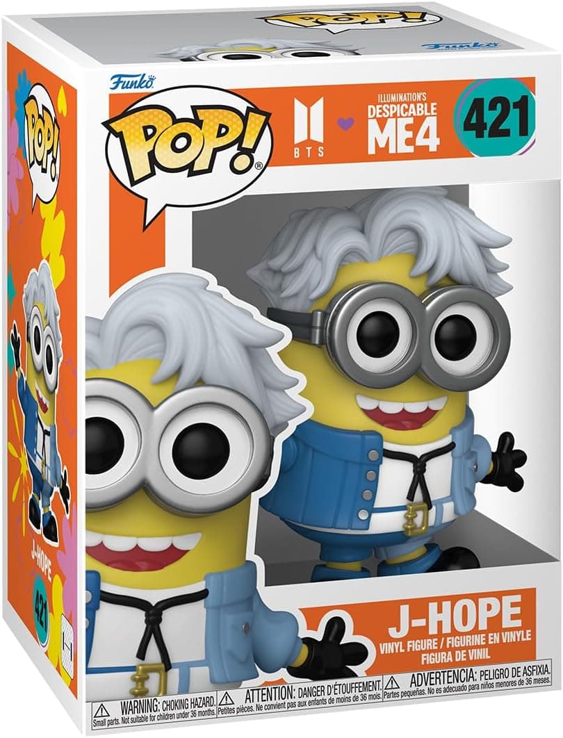 FUNKO Pop! Rocks: Minions X BTS - J-Hope - BTS Minions - Figura de vinil colecionável 