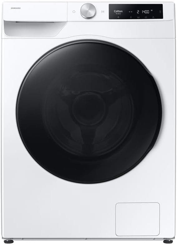 Lava-secadores Samsung 9 kg/5 kg com auto-dosagem e tecnologia AI EcoBubble™ classe D/A branca WD90DG6B85BEU3