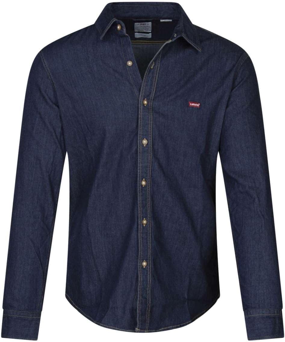 Levi's Long-Sleeve Battery Housemark Slim camisa para homem