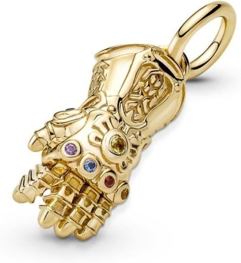 PANDORA Charms Disney Figuras banhadas a ouro de 14 quilates, mistura de metal única