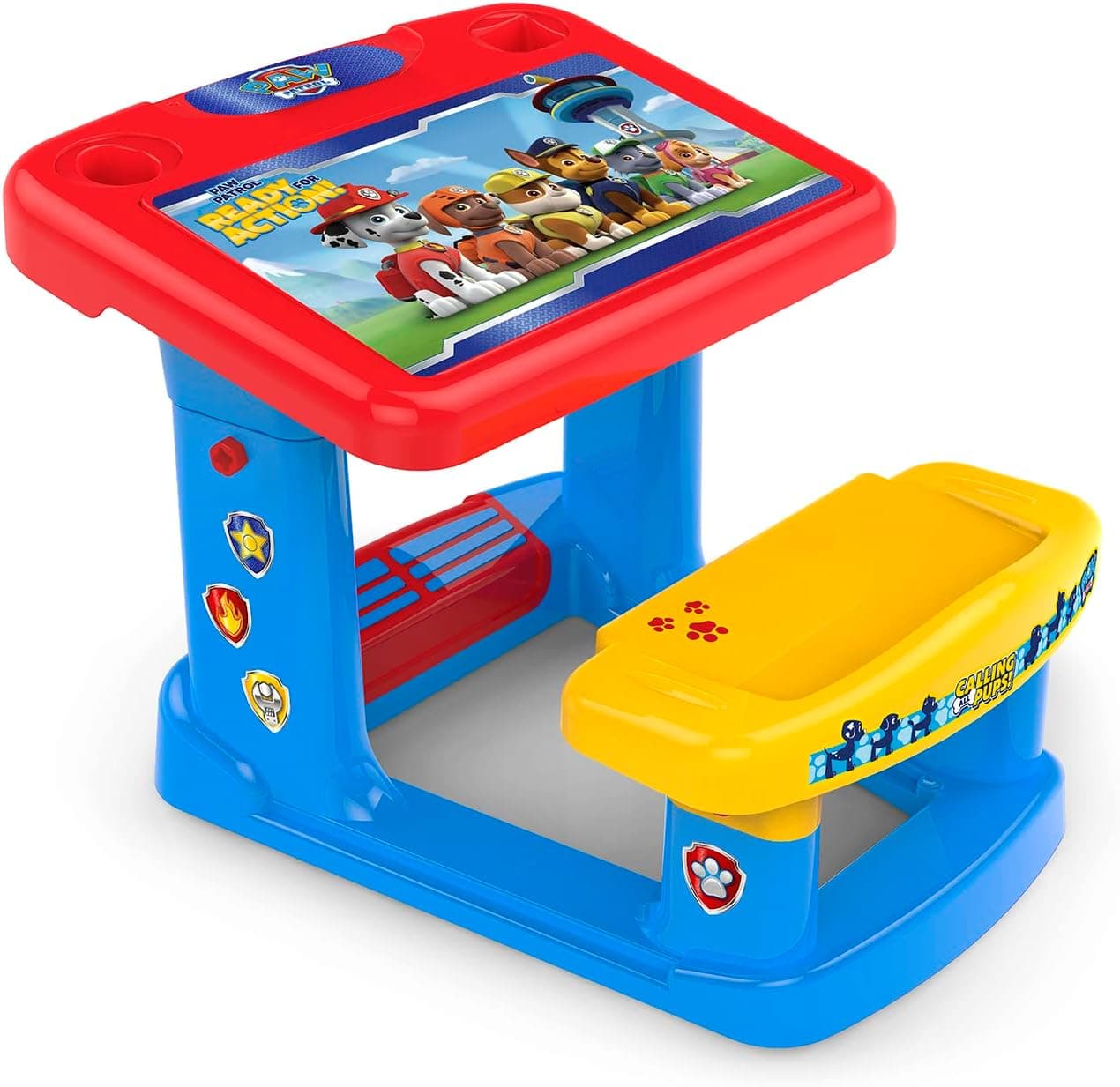Chicos - Paw Patrol - Pupitre infantil com grande superfície de trabalho e compartimentos para guardar objetos. 24 Meses (51065)