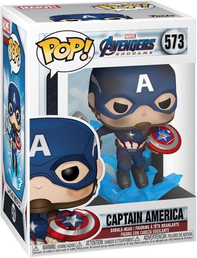 Funko Pop Marvel: Endgame 45137 Capitão América com escudo e martelo