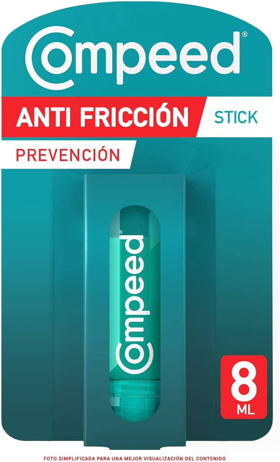 COMPEED Stick anti-fricção, tratamento de pés fricção e bolhas, barra de 8 ml