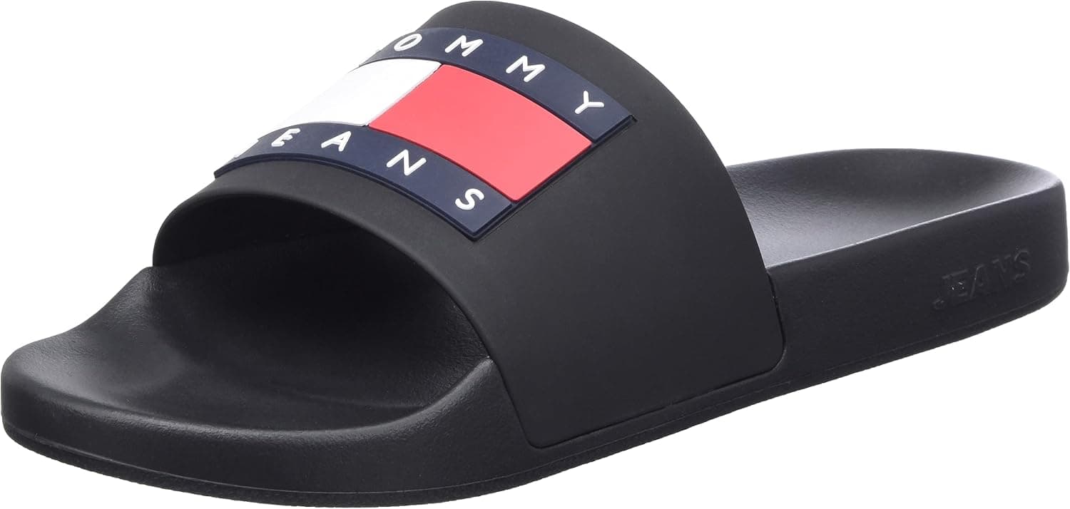 Tommy Jeans Chinelos de mulher Flag Pool Slide Chinelos de banho