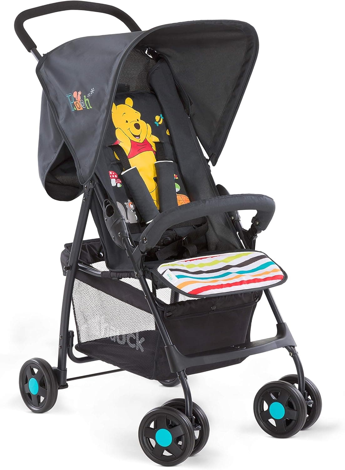 hauck Sport Carrinho de bebé leve desde o nascimento - cadeira de passeio reutilizável para crianças até 15 kg - carrinho dobrável ultraleve 5,9 kg - cesta grande até 3 kg - Disney Winnie Geo Multi