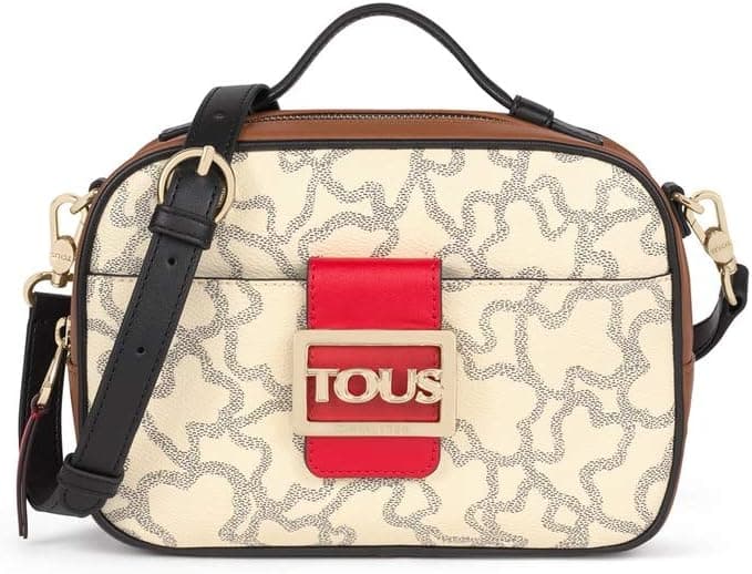 TOUS 2001577760, Bolsa de ombro Reporter Kaos Icon bege multi tamanho único mulher, tamanho único, Bege/Multi