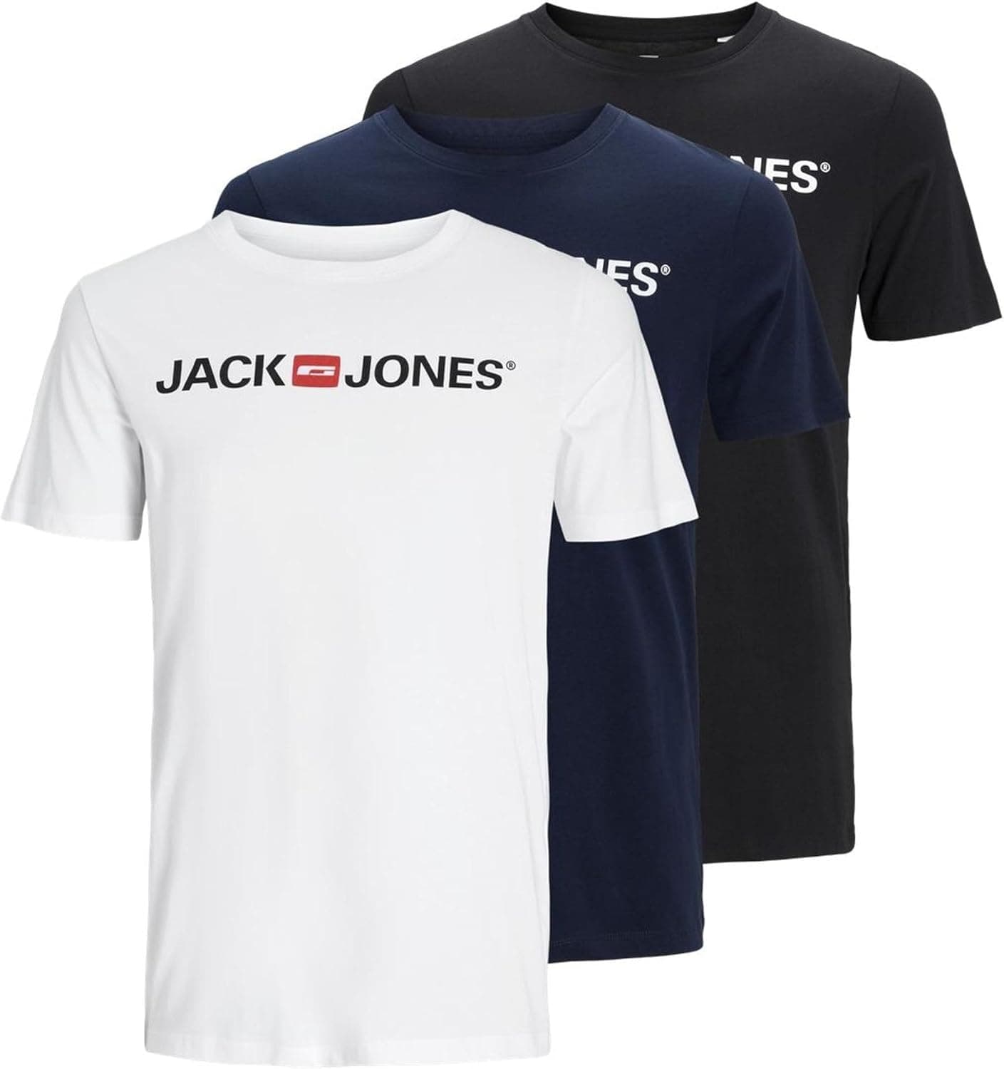 JACK & JONES | Pack de 3 t-shirts para homem