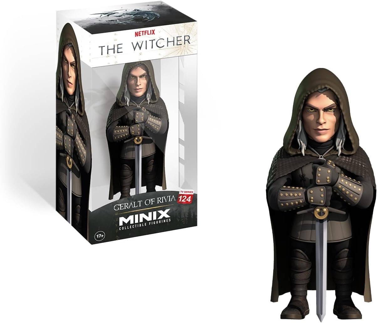 MINIX - Figura de Geralt - The Witcher T3 - Colecionáveis de 12 cm para exibição, ideia de presente para crianças e adultos, fãs de TV e cinema - MN13814