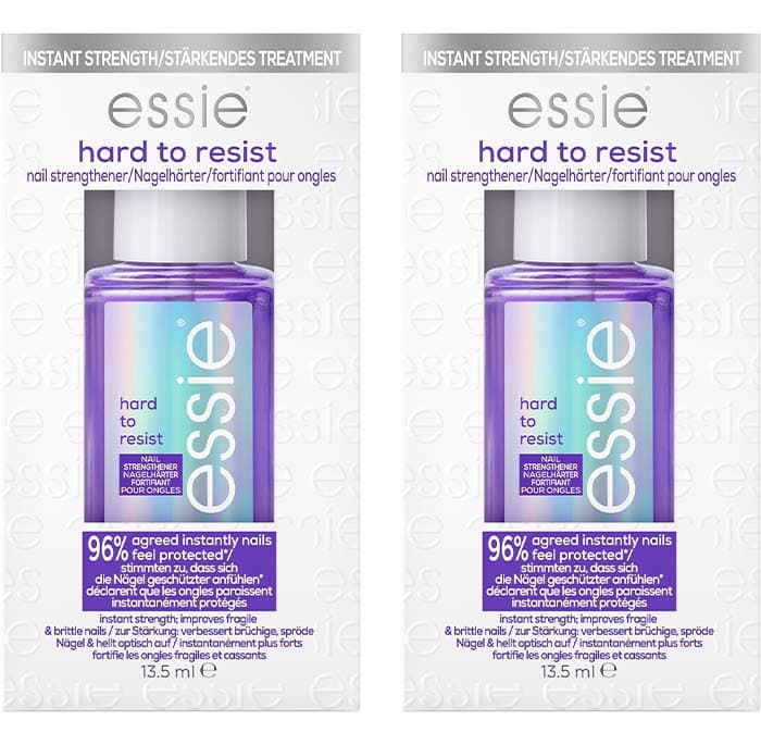Essie Tratamento redutor de unhas Hard to Resist, com tecnologia Nail Bonding, roxo, 13,5 ml