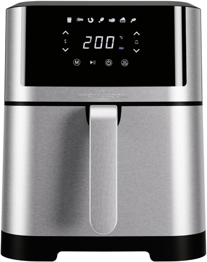 Profi Cook PC-FR 1269 H | Fritadeira de ar 8 L XXL sem óleo com 7 programas automáticos